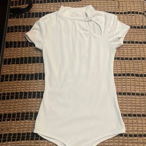 Mock neck bodysuit
